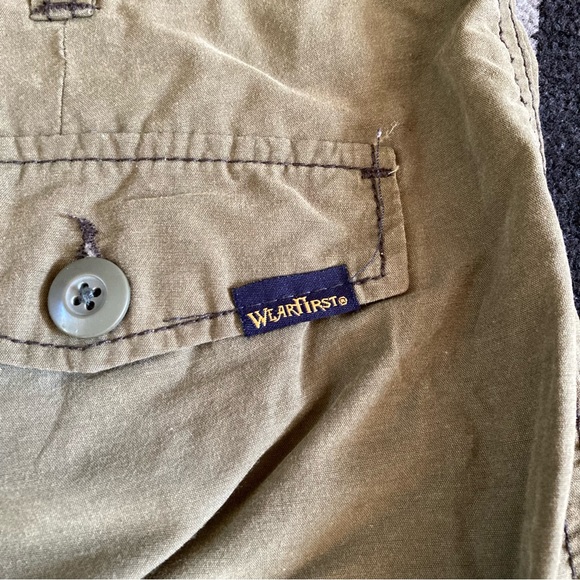 WearFirst Men's Olive Stone Convertible Zip Off Cargo Pants Shorts Size 34x30 - Picture 5 of 12